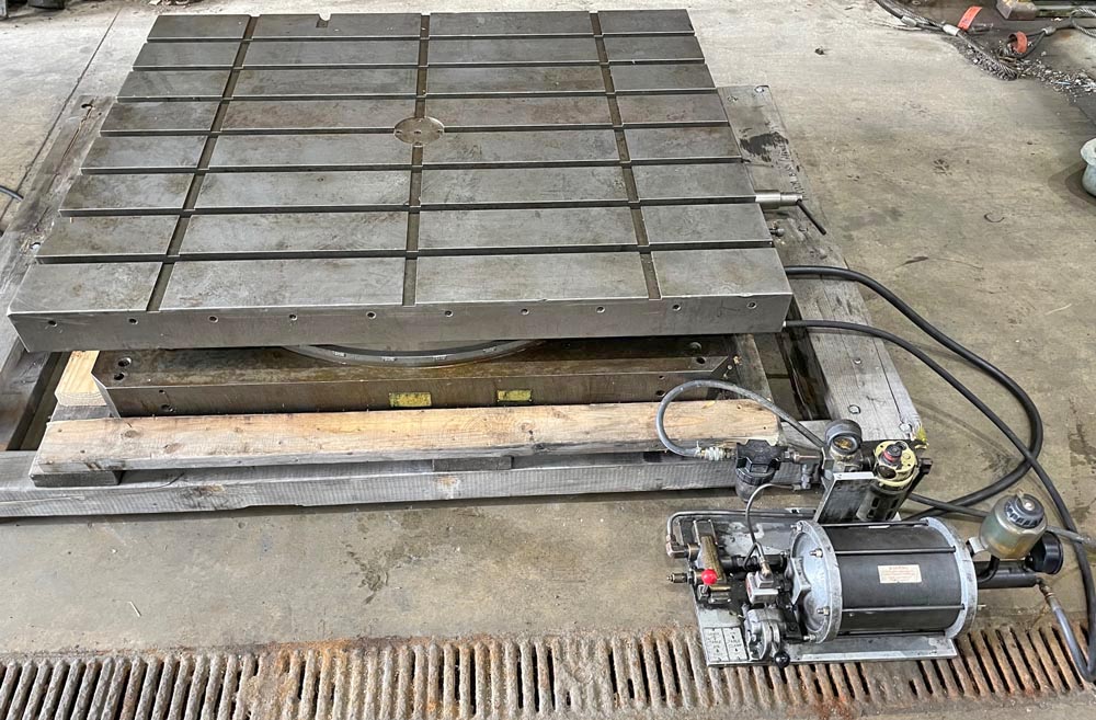 40" x 50" Devlieg, single handle airlift rotary index table - Image 1