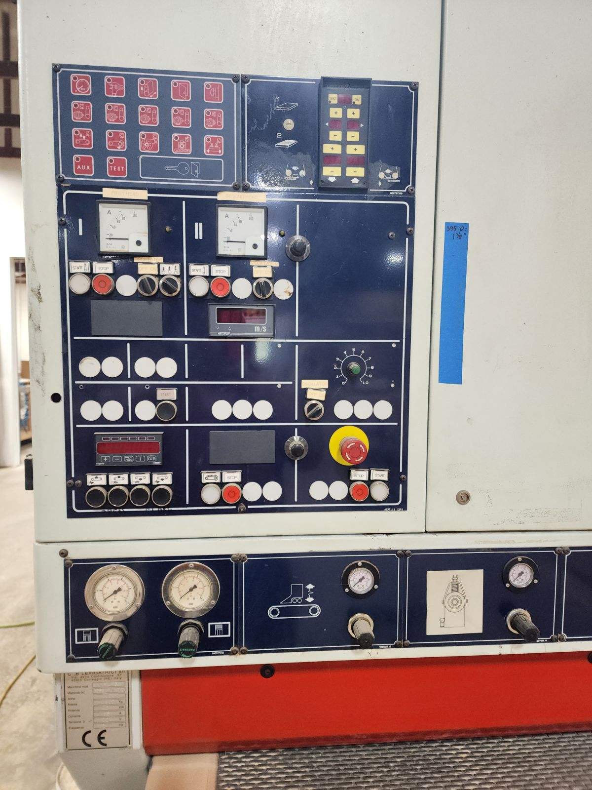 52" Cleaver-Brooks Levigatrici #2NRT-1320, Wide Belt Sander, digital platen, belt blowers, variable speed - Image 4