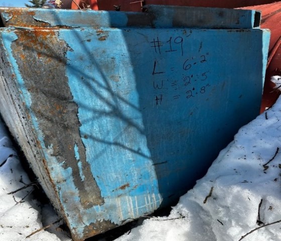 4700 gallon Above ground storage tank, Square Blue, 6' 2" L x 2' 5" W x 2' 8" H - Image 2