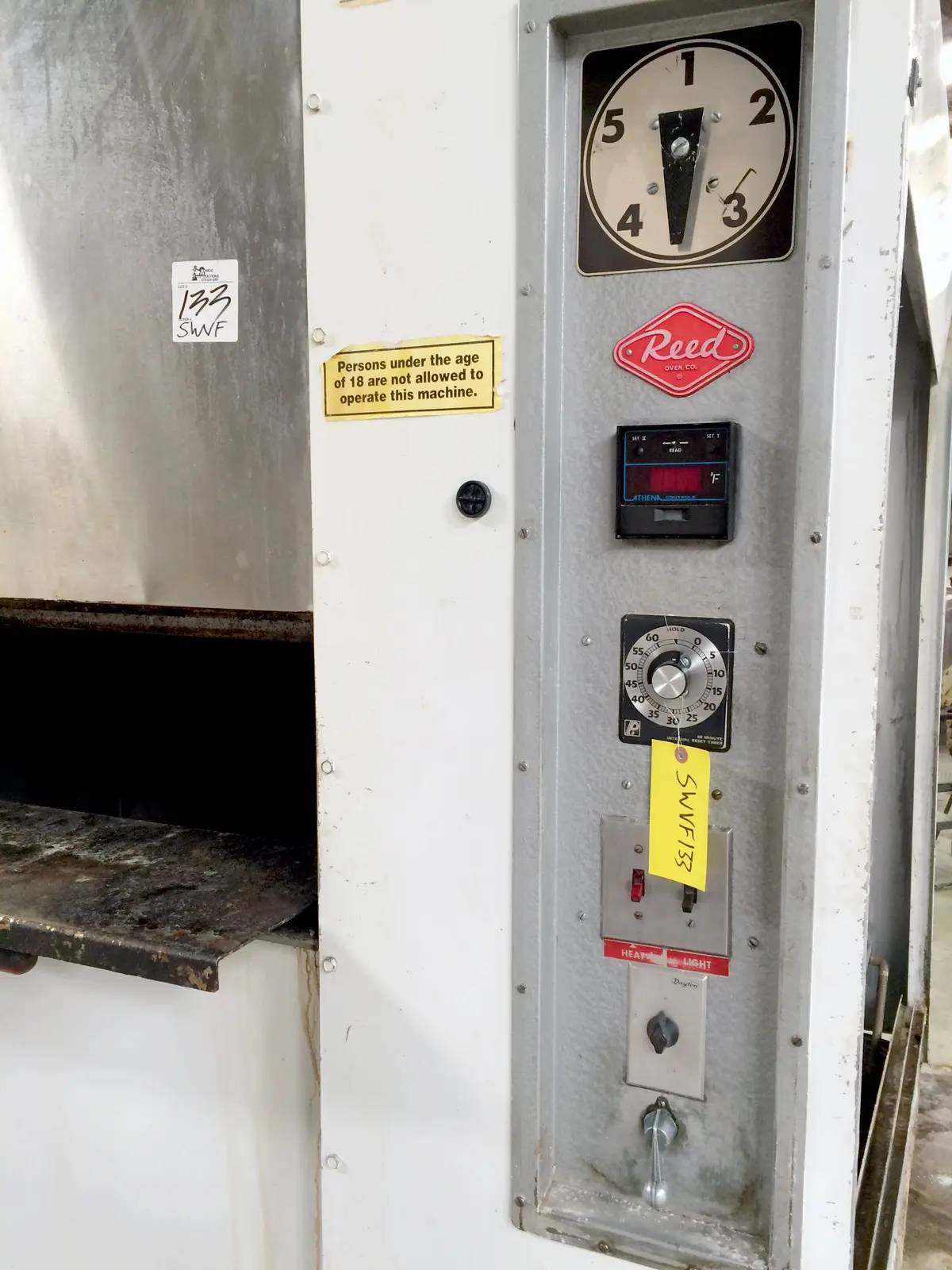Reed-Prentice Oven Co., Rotating Baking Oven, 5-Rack Oven, Rack size 56" x 26" with 0.75" wire spacing - Image 9