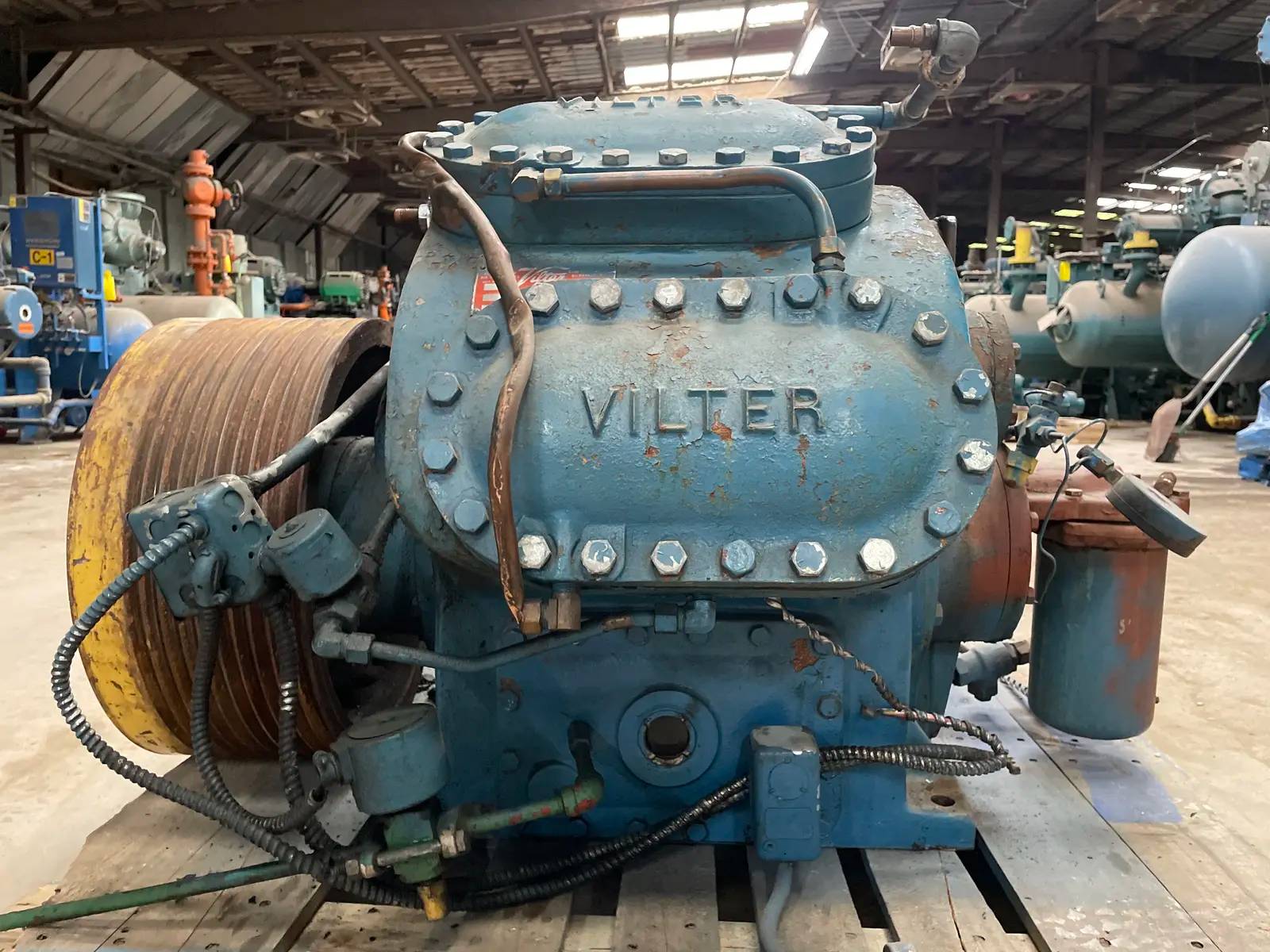 Vilter 448, 8-Cylinder Reciprocating Compressor, 1200 RPM, 309 PSIG, 93 Ton - Image 3