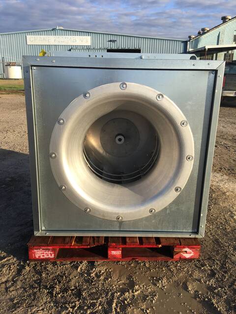 15000 cfm, Loren Cook #332-SQN-330SQN-B, Centrifugal Fan, 962 RPM max, 460 V, 2018 - Image 3