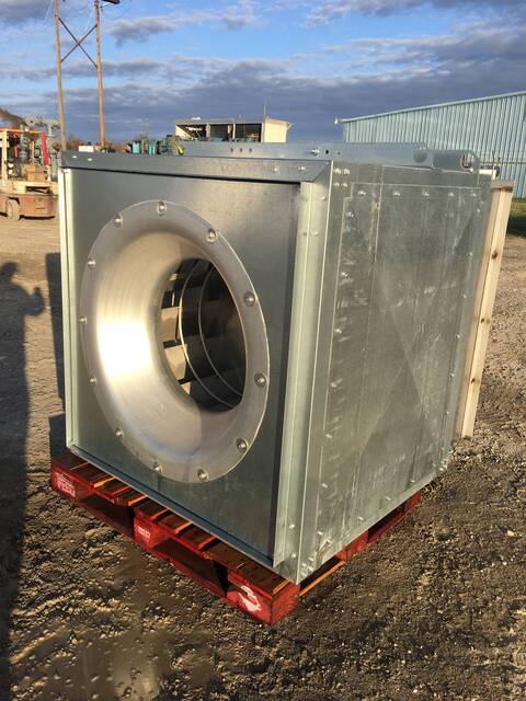 15000 cfm, Loren Cook #332-SQN-330SQN-B, Centrifugal Fan, 962 RPM max, 460 V, 2018 - Image 4