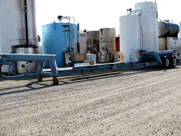 Tank Hauling Trailer, Tandem axle, Stretch up to 43' in well - Image 2