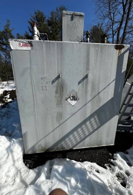 8600 gallon Square above ground storage tank, 18'14" L x 8' W x 8' H - Image 3
