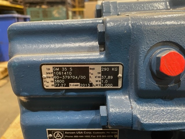 Aerzen #GM35S, positive displacement blower, 2013 - Image 2