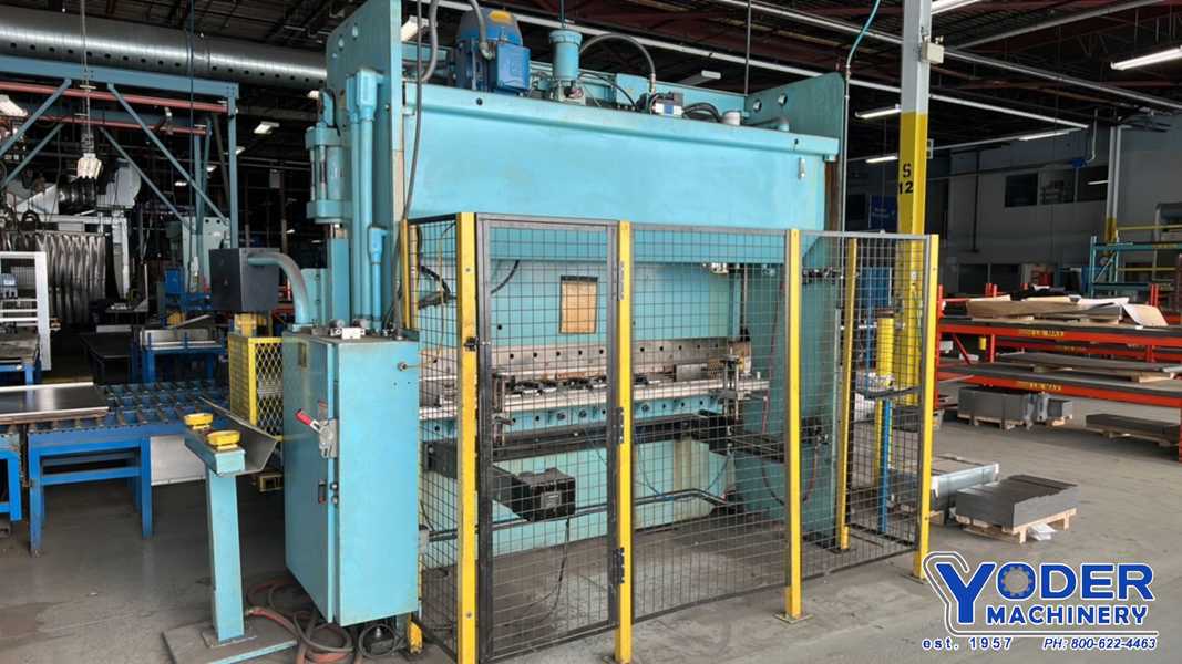 90 Ton, Cincinnati #90CBIIX8, hydraulic brake, 8' overall, 78" between housing, 8" stroke, 7" throat, 15" - Image 6