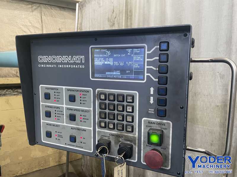 90 Ton, Cincinnati #90CBIIX6, hydraulic press brake, 8' overall, 78" between housing, 8" stroke, 15" open - Image 7