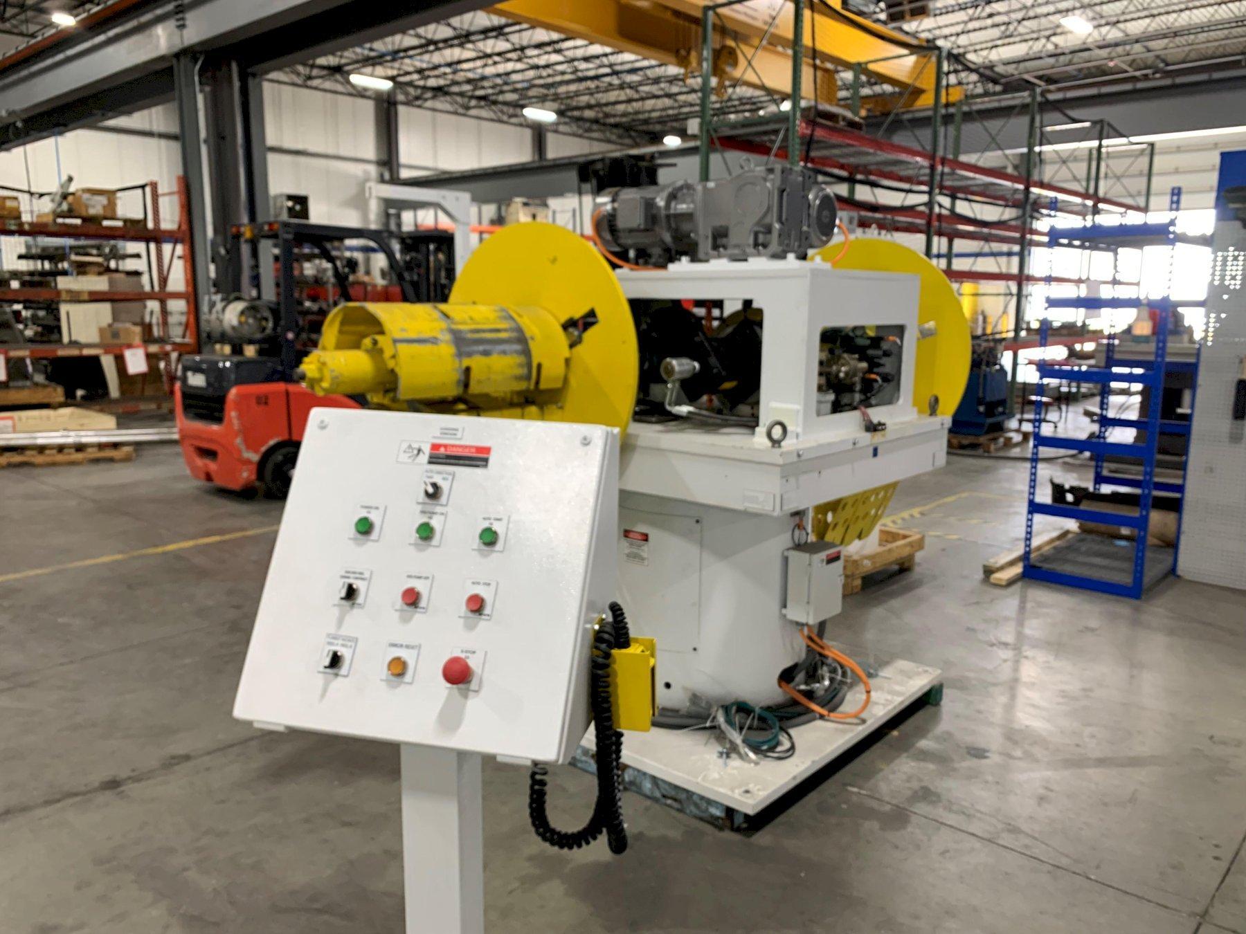 8000 lb. Nidec CHS #DER-8018-DR, double end motorized coil reel, 18" width, 60" outside dimensions, 16"-21" - Image 2