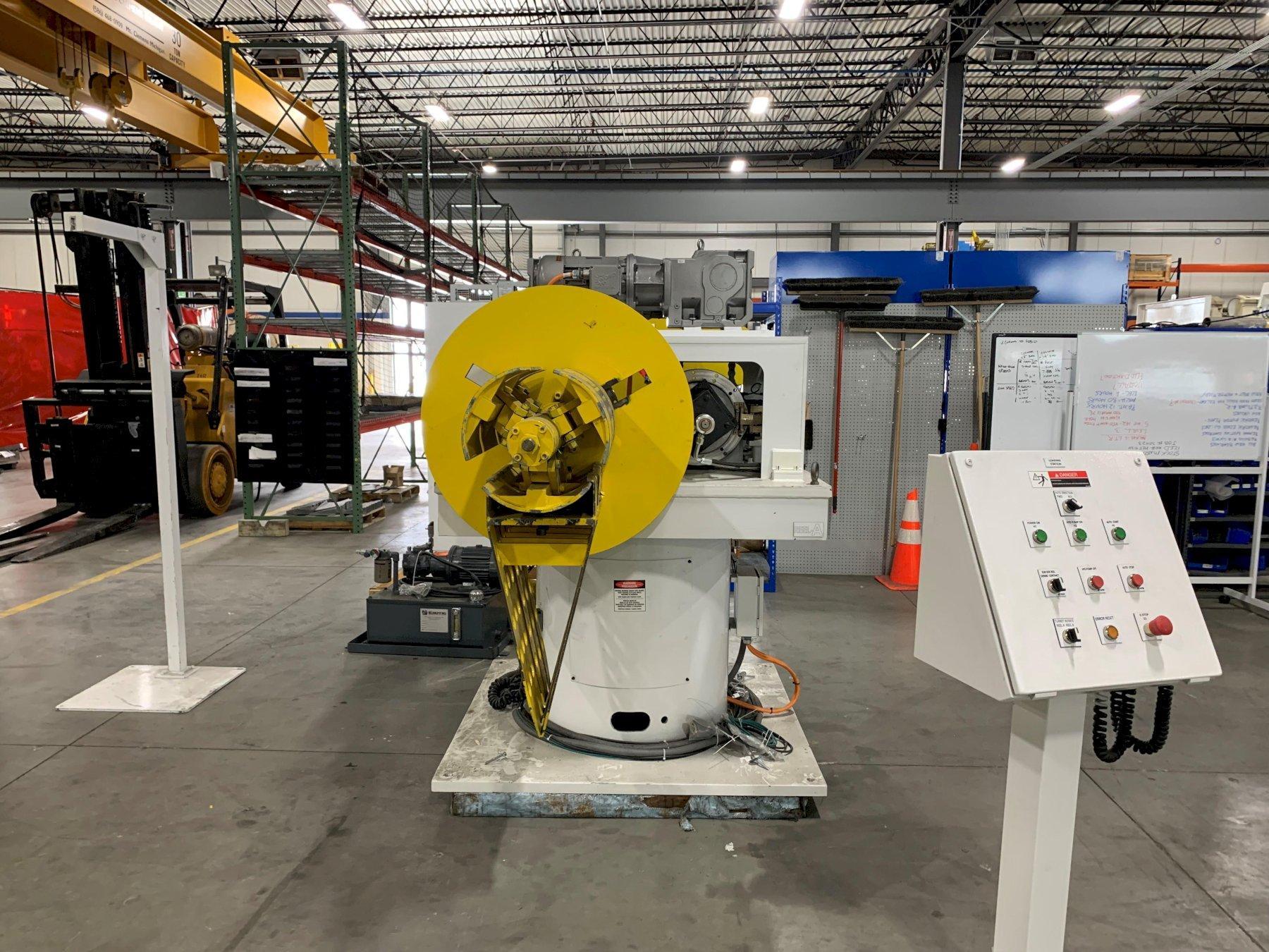 8000 lb. Nidec CHS #DER-8018-DR, double end motorized coil reel, 18" width, 60" outside dimensions, 16"-21" - Image 3