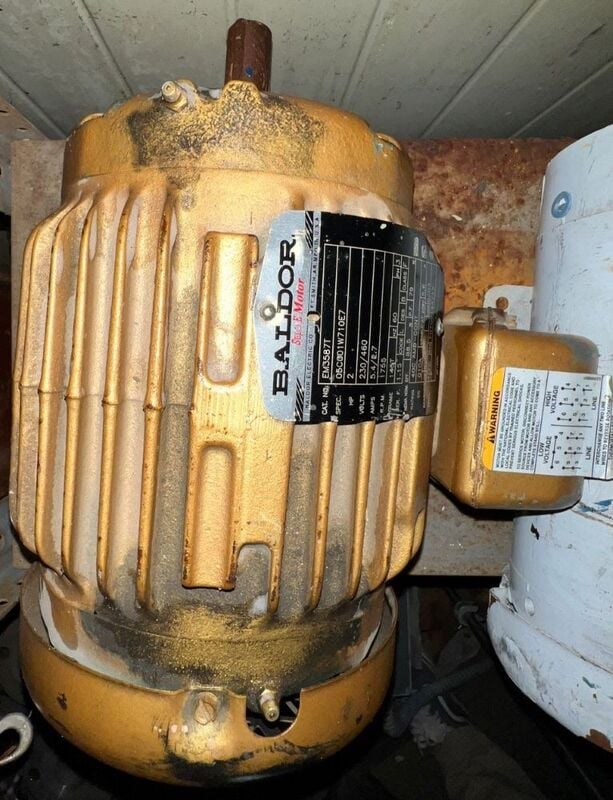 2 HP 1755 RPM Baldor #EM3587T, Electric Motor, Frame 145T, 230/460 Volt, 5.4/2.7 amp - Image 3