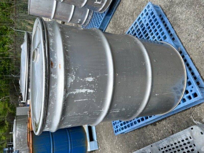 90 gallon Stainless Steel Drum, 26" diameter x 40" L, 4 qty. - Image 1