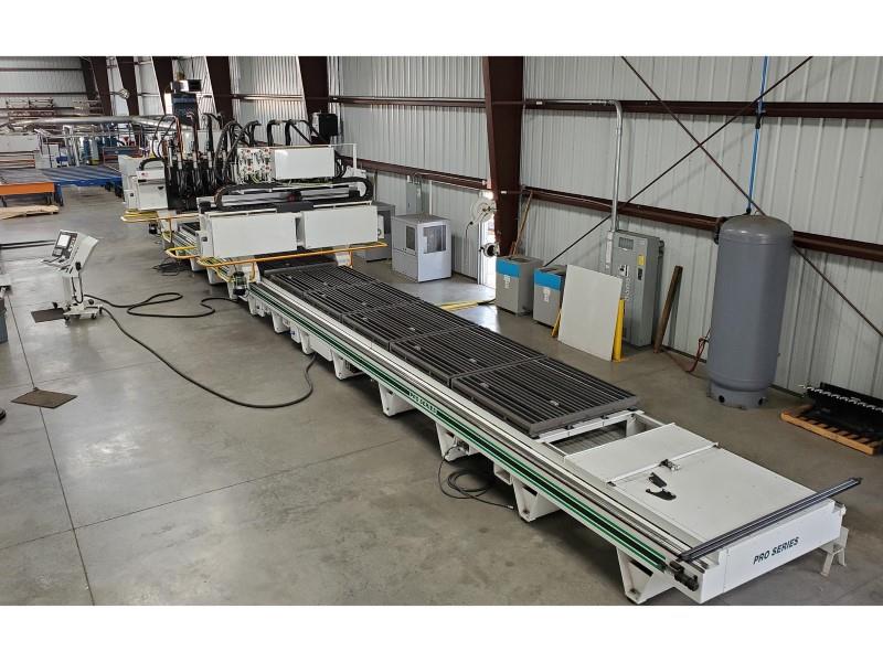 Onsrud #615DG24H8, Multiple Spindle CNC Router, dual gantry w/ 4 spindles each, 24 HP, 240000 RPM, 5' x 51' - Image 1