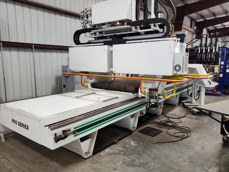 Onsrud #615DG24H8, Multiple Spindle CNC Router, dual gantry w/ 4 spindles each, 24 HP, 240000 RPM, 5' x 51' - Image 6