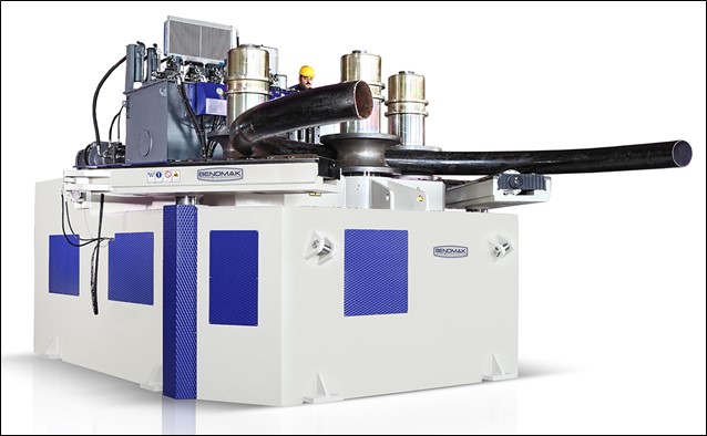 8" x 8" x 1-1/4" Bendmak #Pro-360, angle roll, digital display, hydraulic guide rolls - Image 1