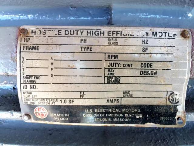 15 HP Champion #Centurion II, 2 Stage Air Compressor, 49 cfm, 175 psi, 120 gallon tank, 1745 RPM, 230/460 V - Image 6