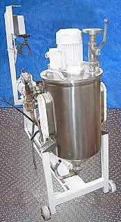 8 gallon Stainless Steel Centrifugal Deaerator Skid, 7-1/2" diameter Mixing head, 3/4 HP mixer, 1/2 HP pump - Image 6