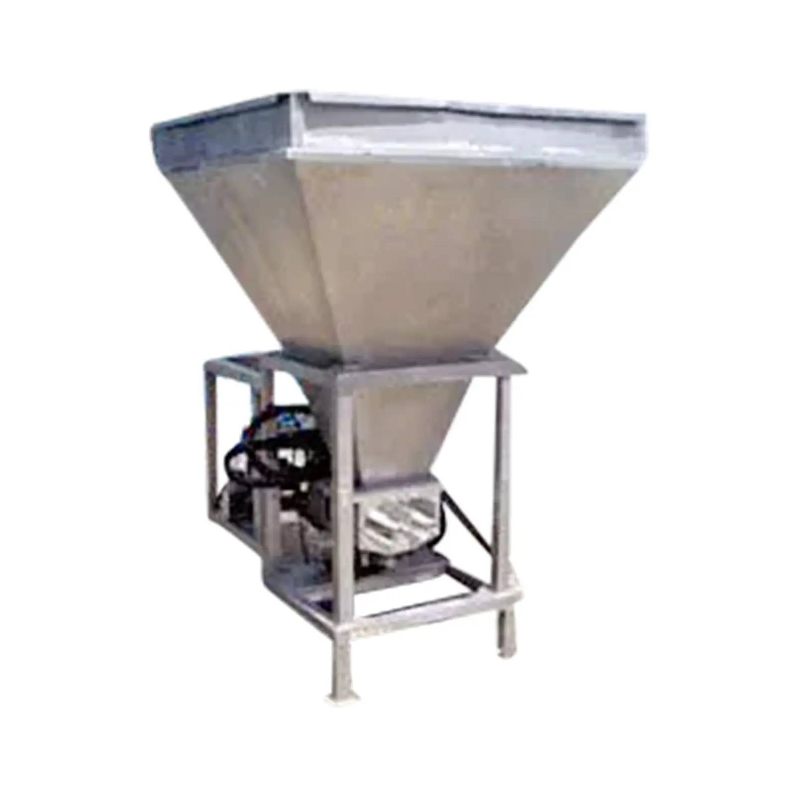 430 gallon Stainless Steel Feed Hopper, 48" L x 48" width x 52" H inside straight wall, 4' x 4' hopper - Image 4