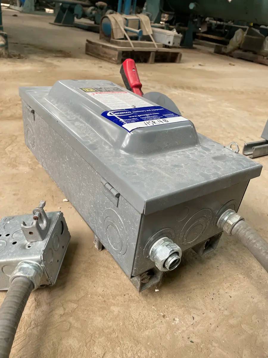 60 Amp. Square D #HU362, Heavy Duty Safety Switch, 60 HP, 600 V AC/DC, 3 wires, 3 poles - Image 8