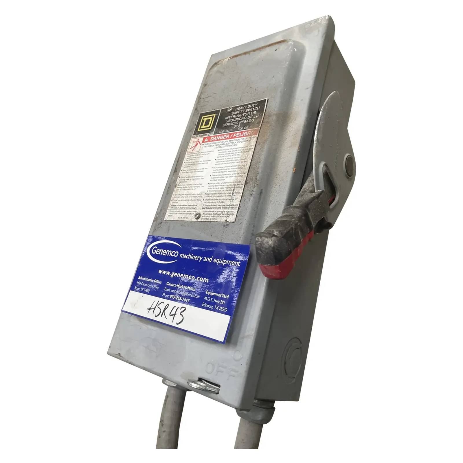 30 Amp. Square D #DU32RB, Safety Switches, 240 VAC - Image 1
