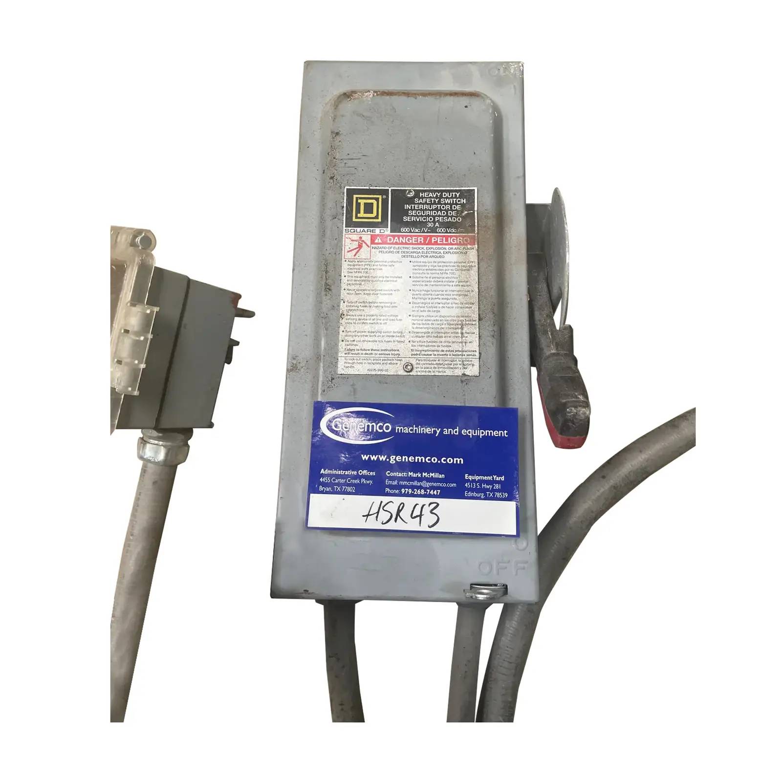 30 Amp. Square D #DU32RB, Safety Switches, 240 VAC - Image 4