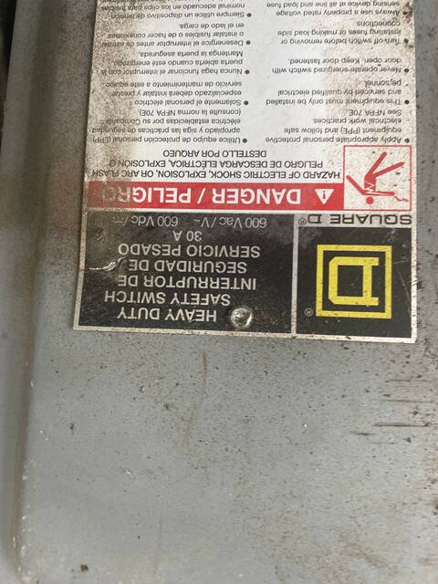 30 Amp. Square D #DU32RB, Safety Switches, 240 VAC - Image 8