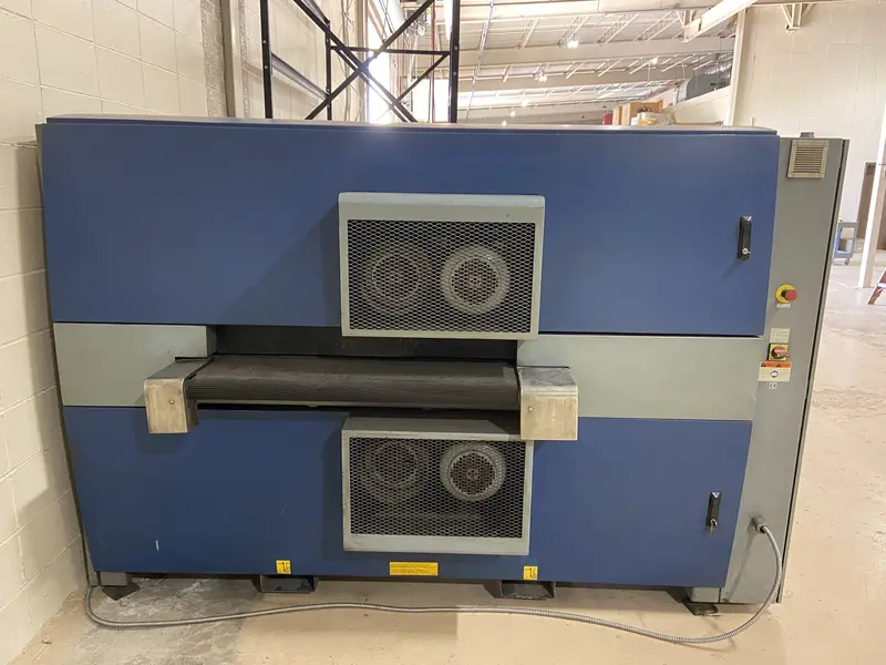 Lissmac #SBM-M1000-B2-60, deburrer, 39.37" working width, 13 FPM, 2012 - Image 2