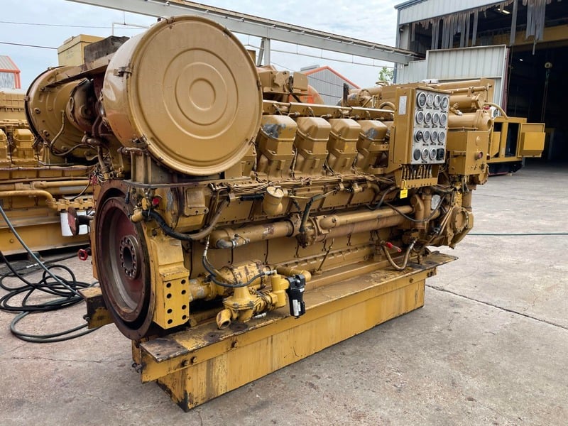 990 HP Caterpillar #3516-DITA, diesel marine engine, 59081 hours, 1200 RPM, hydromechanical governor, 1986 - Image 6