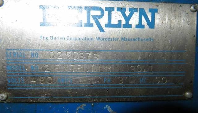 2" Berlyn, non-vented water & air cooled extruder, 30:1 L/D, 6-zone electrically heated - Image 6