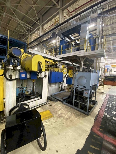 50000 lb. Automatic Feed #504872, coil feed line, 48" x .125", 60 SPM, 2000 - Image 1
