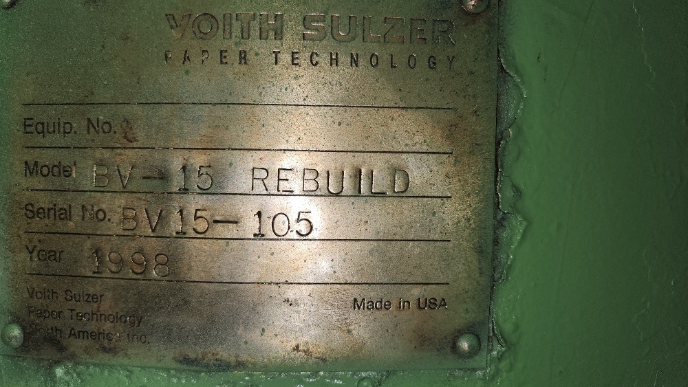 Voith Sulzer, BV-15, pulper drive, 5.86:1 ratio, rebuilt - Image 5