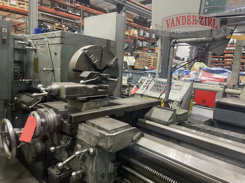32" x 192" LeBlond #3220, lathe, 2-1/16" spindle bore, Mitutoyo 2-Axis digital read out, Steady Rest, #16319 - Image 1