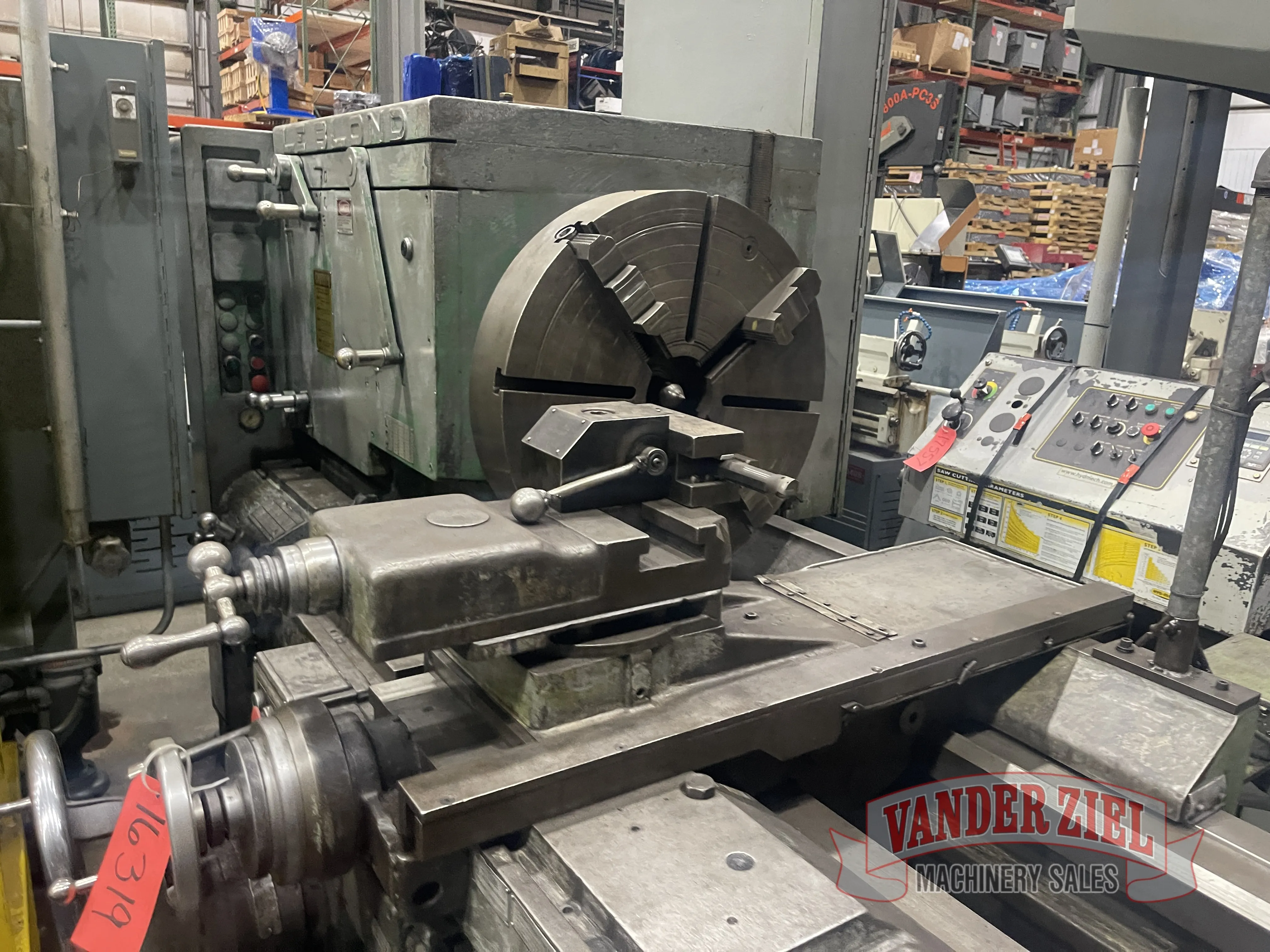 32" x 192" LeBlond #3220, lathe, 2-1/16" spindle bore, Mitutoyo 2-Axis digital read out, Steady Rest, #16319 - Image 2
