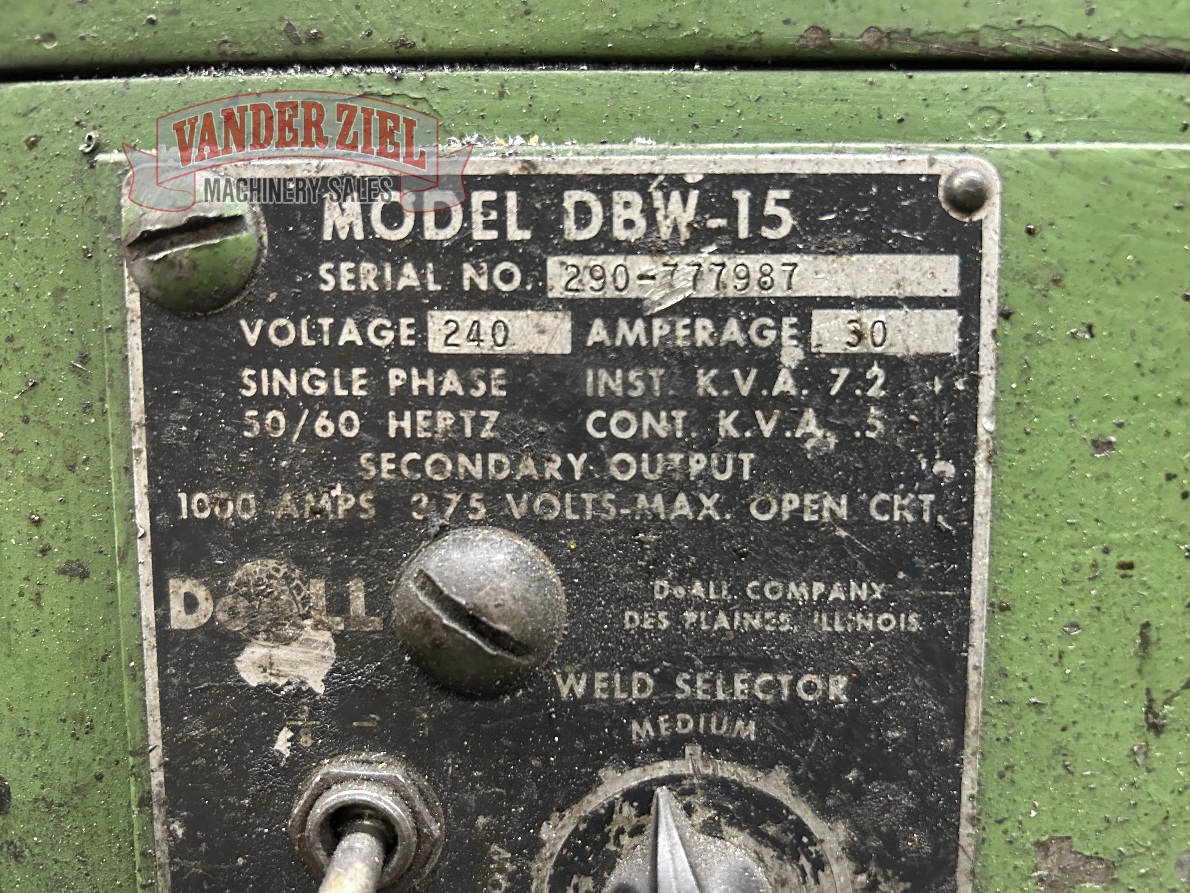36" DoAll #3613-10, vertical saw, #16467 - Image 6