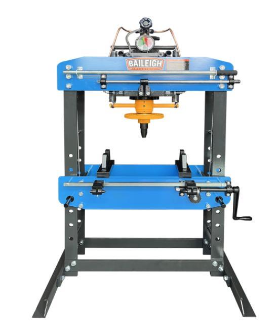 35 Ton, Baileigh #HSP-35A, hydraulic shop press, 2.75" stroke, 31" x10.5" table - Image 3