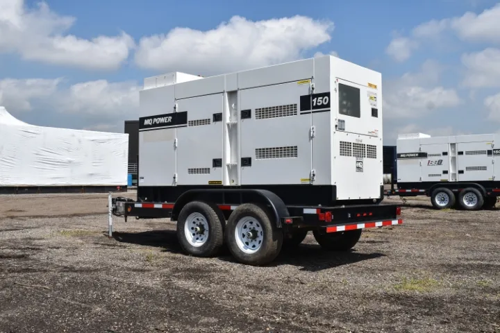 120 KW Multiquip, generator, enclosure mounted on trailer, #090007 - Image 2
