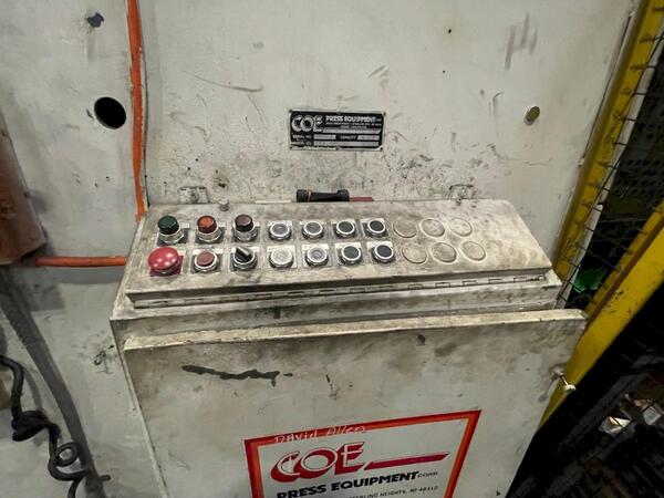 20000 lb. Coe Press Equipment #CPR-20072, motorized coil reel w/coil car, 72" width, 72" outside dimensions - Image 2