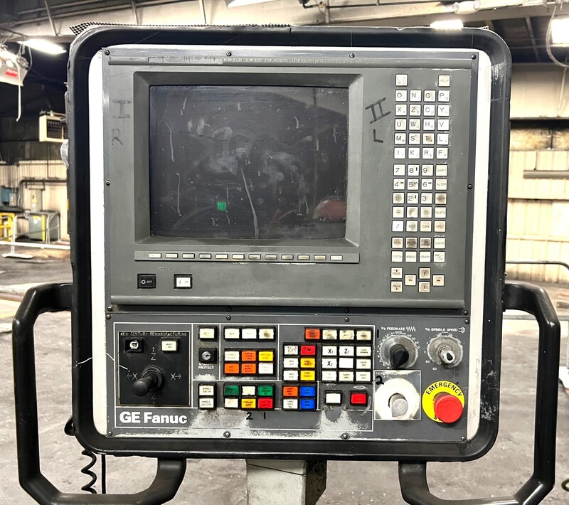 Froriep #KE-16-Super, 4-Axis CNC vertical boring mill w/ram & turret head, Fanuc 18TT, 71" swg, 63" chk, 2006 - Image 3