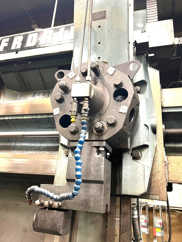 Froriep #KE-16-Super, 4-Axis CNC vertical boring mill w/ram & turret head, Fanuc 18TT, 71" swg, 63" chk, 2006 - Image 5