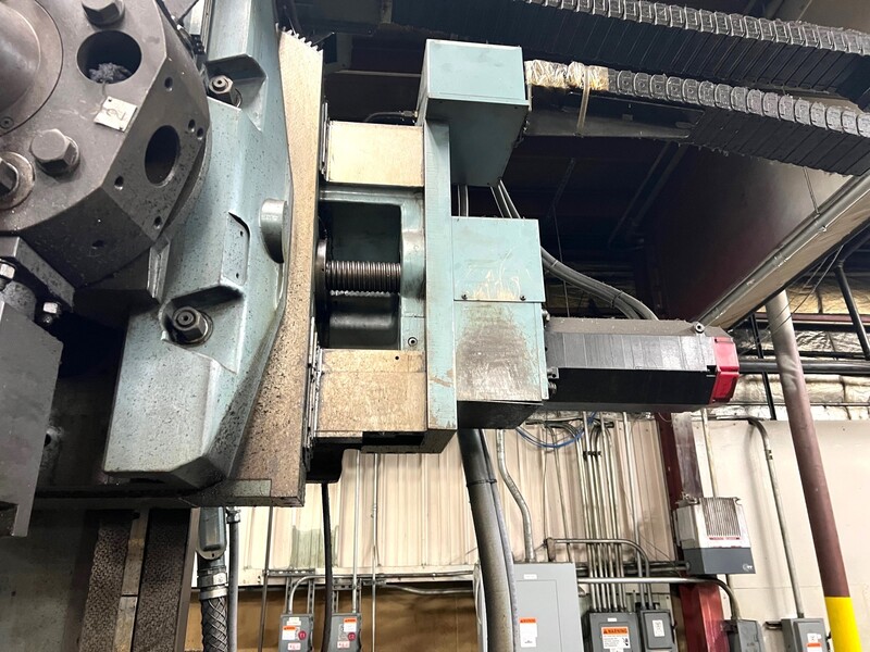 Froriep #KE-16-Super, 4-Axis CNC vertical boring mill w/ram & turret head, Fanuc 18TT, 71" swg, 63" chk, 2006 - Image 6
