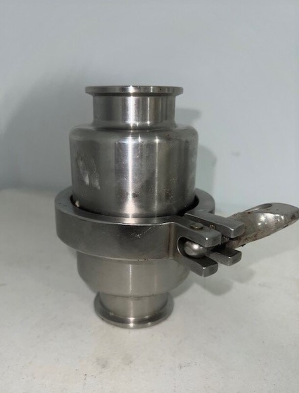 1-1/2" Tri-Clamp, 316L Stainless Steel check valve, (2 available) - Image 1