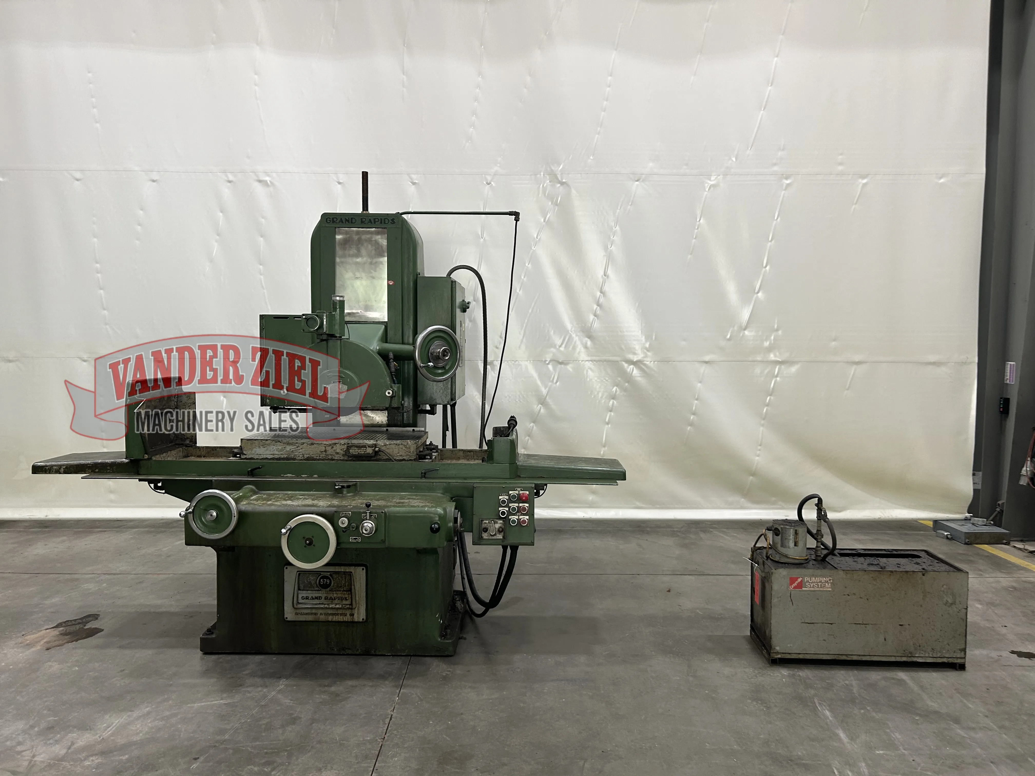 20" x 42" Grand Rapids #578, hydraulic surface grinder, 20" x42" chuck, #16627 - Image 2