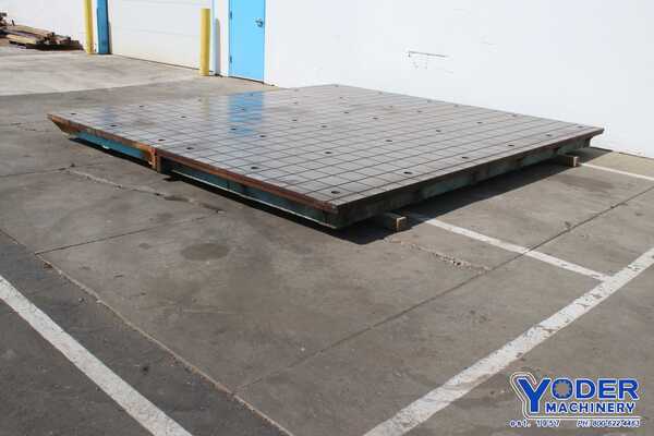 173" x 78" x 9" Portage layout plate, cast iron construction, #76744 - Image 7