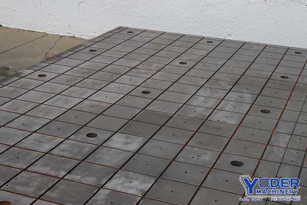 173" x 78" x 9" Portage layout plate, cast iron construction, #76744 - Image 9