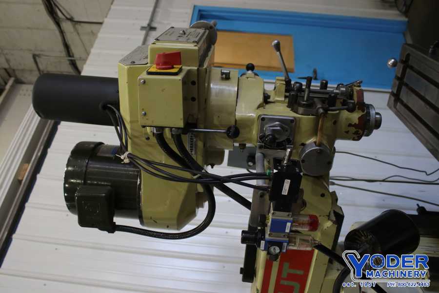 Willis Microcut #1050-II, ram type vertical mill, 10" x50" table, 3 HP, 2-Axis AcuRite digital read out - Image 6