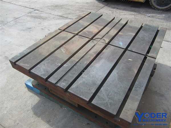 50" x 60" Cincinnati air lift rotary table, 6 T-Slots, #57686 - Image 5