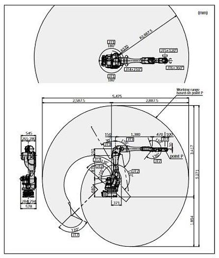 Kawasaki, BU015X, E52 controller, 7-Axis sealing/dispensing tobot, Teach pendant, brand new, #104979 - Image 4