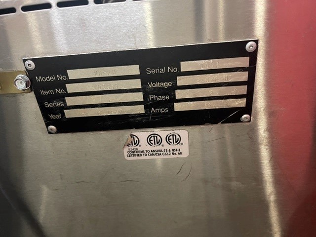 Koch #VH-20, Vacuum Sealer, 22.5" seal bar width, 17.5" seal bar length, Stainless Steel, 40 psi, 1997 - Image 3