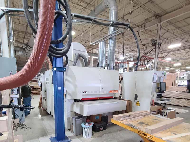 43" DMC #Unisand-K-1100, 3-Head Bottom & 3-Head Top Wide Belt, 44" x 103" abrasive belts, 18.5 kW/15 kW roll - Image 3