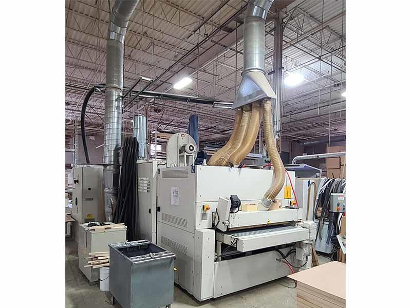 43" DMC #Unisand-K-1100, 3-Head Bottom & 3-Head Top Wide Belt, 44" x 103" abrasive belts, 18.5 kW/15 kW roll - Image 6